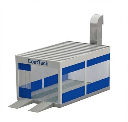 CoatTech IR-Equipped Rapid Repair Station With Overhead Rail Heater 3-Axis Movable Infrared Curing Rail