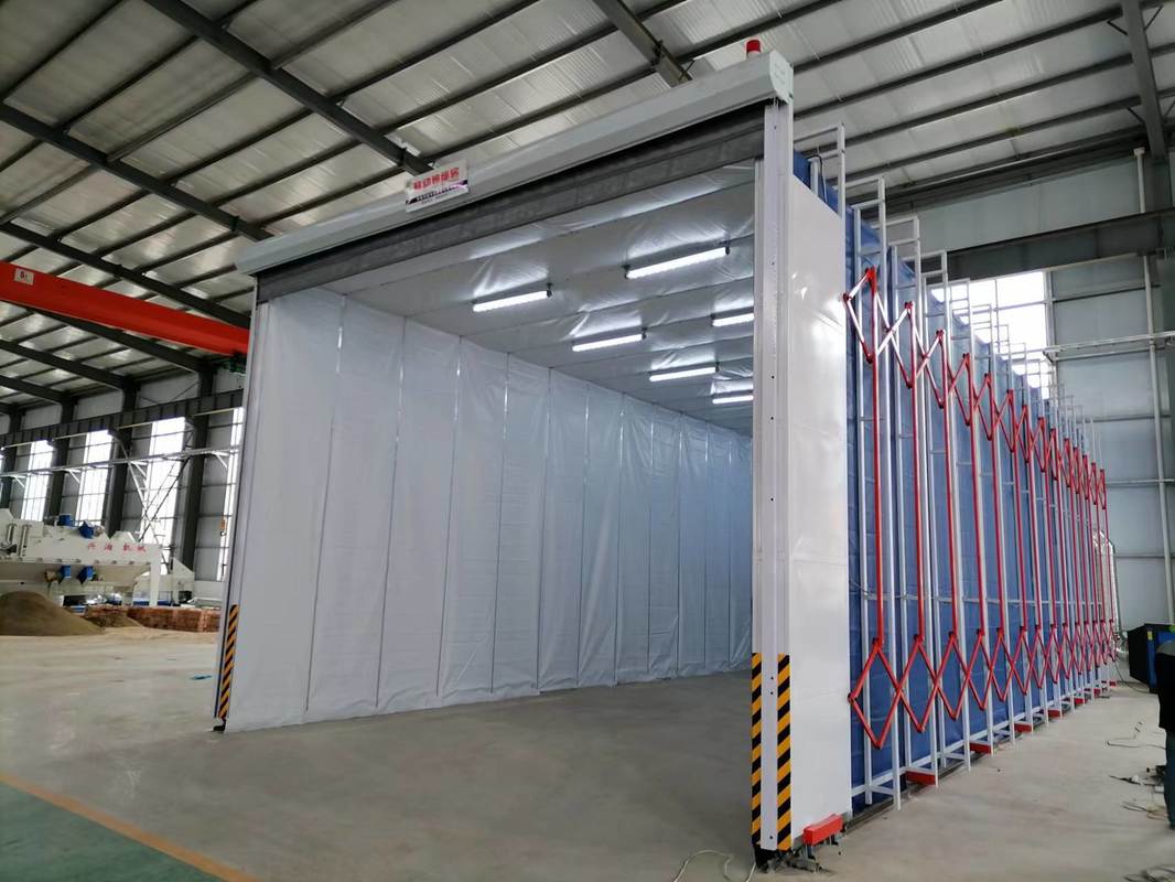 Telescopic Retractable Industrial Painting Room for Large Machinery & Heavy Steel Structures