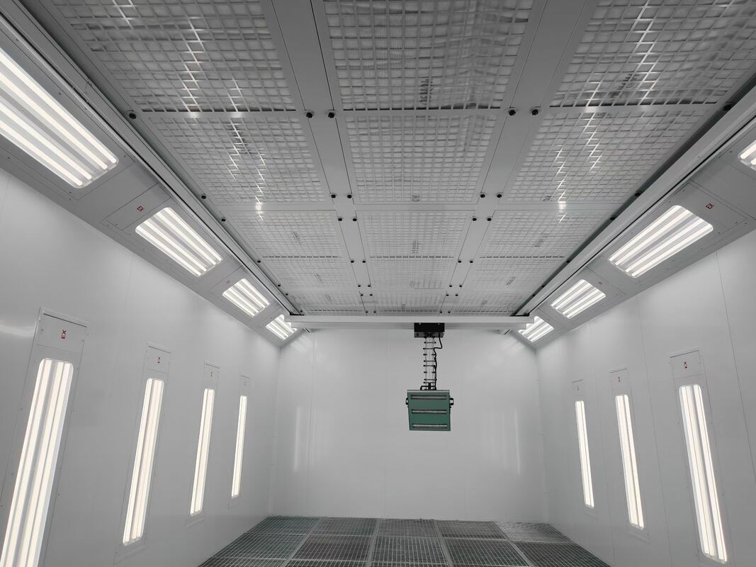 Precision Series Car Spray Booth with Integrated Robotic IR Curing System