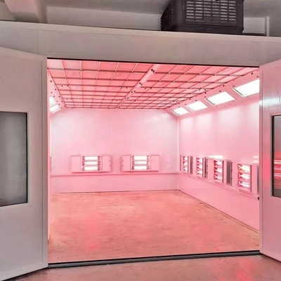 CE 220V Cabinas de rociado de automóviles Cabina de pintura de automóviles 7000 X 5250 X 3430 mm