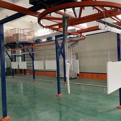 Línea de recubrimiento de transporte aéreo a medida Línea de pintura de transporte para artículos grandes y voluminosos