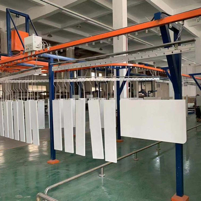 Línea de recubrimiento de transportadores aéreos a medida para diseños de productos complejos