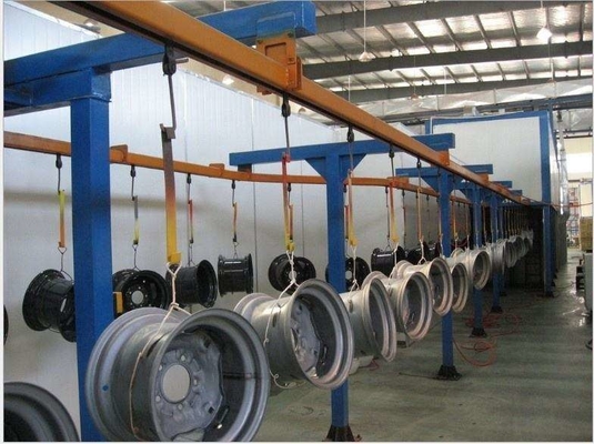 500 kg Sistema de transporte aéreo de carga de calefacción eléctrica Línea de transporte de pintura para diferentes dimensiones