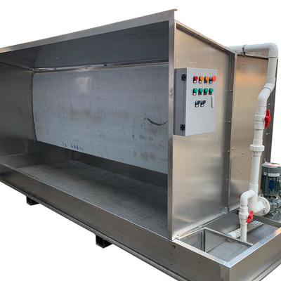 Cabinet de cortina de agua de alto rendimiento para instalaciones de pintura por aerosol