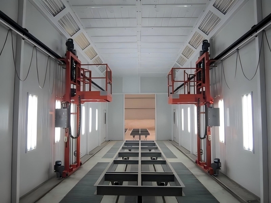 3D Cart Paint Booth Man Lift Perfecto para piezas de trabajo altas en cabinas de pulverización
