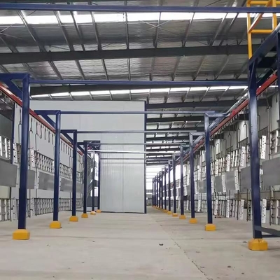Línea de producción de soluciones de recubrimiento para transportadores elevados, recubrimientos diseñados para productos de formas únicas