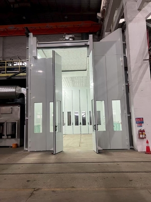 Cabinas de pintura grandes para autobuses y camiones, para pintar camiones de servicio pesado, sala de horneado de pintura, sistema de calefacción diésel, horno de pulverización