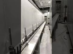 Cadena transportadora de gran capacidad para línea de producción de recubrimiento industrial con rodillos