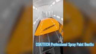 Cabinas profesionales de pintura en aerosol COATTECH | Curado infrarrojo avanzado y certificado CE