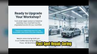 Lámpara de curado por infrarrojos de onda corta para reparaciones puntuales